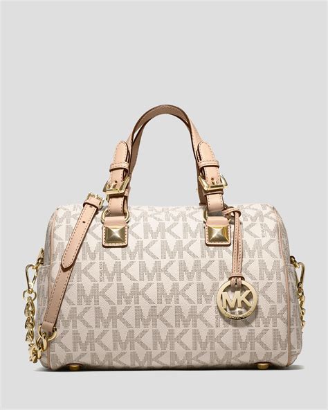 michael kors chain satchel signature bag|Michael Kors satchel crossbody bag.